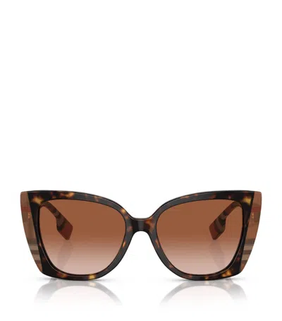 Burberry Acetate 0be4393 Sunglasses In Brown