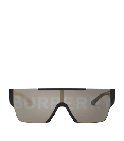 Burberry Acetate Square Sunglasses In Black