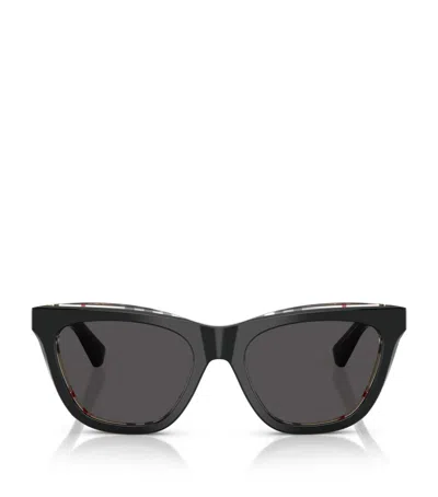 Burberry Acetate Wayfarer Sunglasses In Black