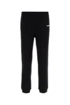 Burberry Black Pants With Elastic Waist And Logo Lettering On The Side In Cotton Man