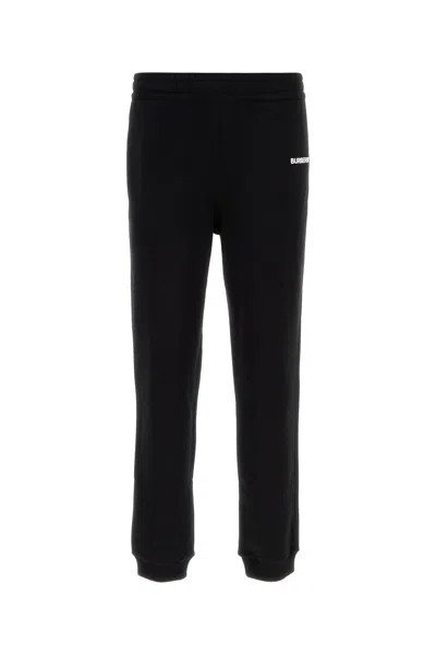BURBERRY BURBERRY BLACK COTTON JOGGERS