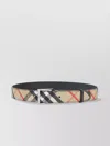Burberry Adjustable Checked Pattern Belt Loop In Neutral