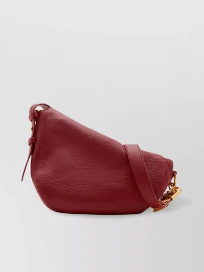 Burberry Adjustable Strap Leather Crossbody Bags