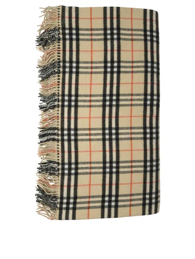 Burberry A:hm Check Blanket:164786:b9368 In Neutral