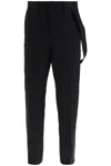 Burberry Black Cotton Wide-leg Pant In Black