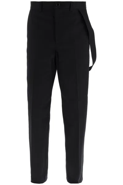 Burberry Alaia Low Waist Round Jeans In Black