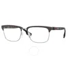 Burberry Alba Demo Rectangular Men's Eyeglasses Be1348 1307 55
