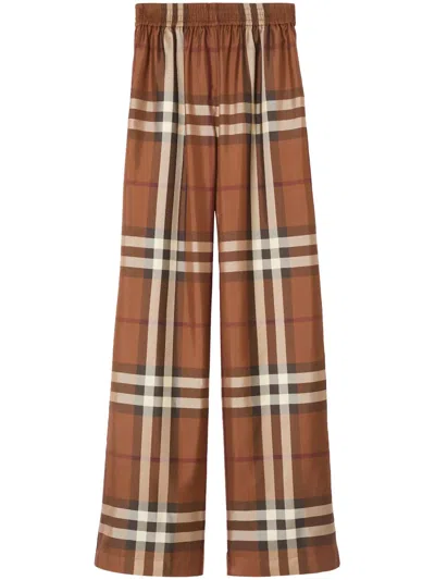 Burberry Alex Trousers In Brown