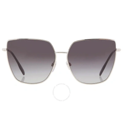Burberry Alexis Grey Gradient Cat Eye Ladies Sunglasses Be3143 10058g 61 In Silver
