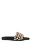 Burberry Fashionable Sandals With Embossed Lettering And Contoured Insole