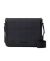 Burberry Alfred Check-print Messenger Bag In Black