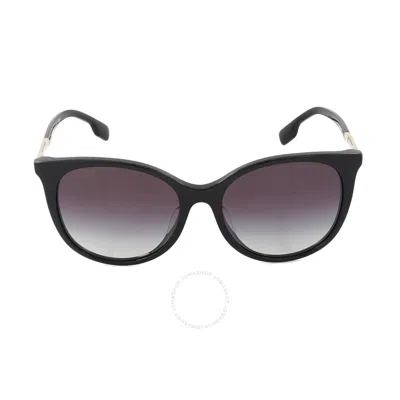 Burberry Alice Gray Gradient Cat Eye Ladies Sunglasses Be4333f 30018g 55 In Grey/red