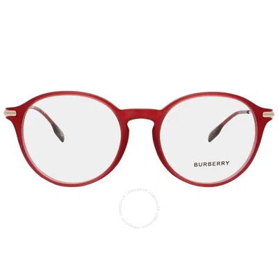 Burberry Alisson Demo Phantos Ladies Eyeglasses Be2365 4022 51 In Red
