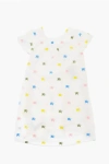 Burberry All-over Monogram Embroidered Flared Danalee Dress In White