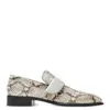 Burberry Shield Python-print Loafers