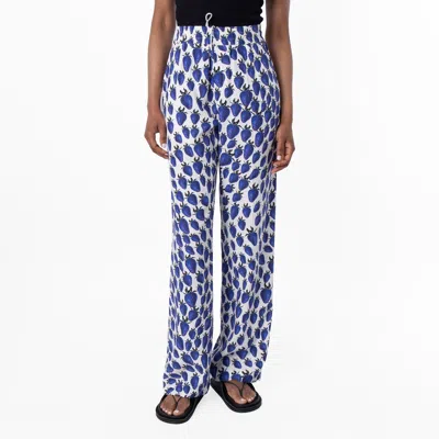 Burberry All Over Strawberry Graphic Print Trousers In Multi