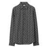 Burberry Printed Silk Oversize Shirt