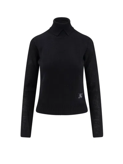 BURBERRY ALPACA AND WOOL BLEND TURTLENECK