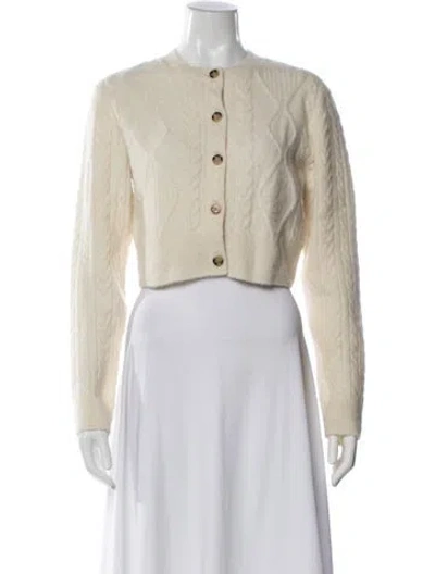 Pre-owned Burberry Alpaca Crew Neck Sweater In Neutral