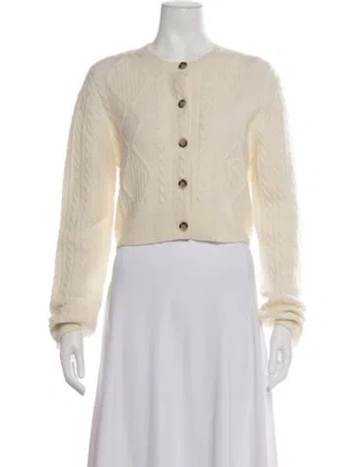 Pre-owned Burberry Alpaca Crew Neck Sweater W/ Tags In Neutrals