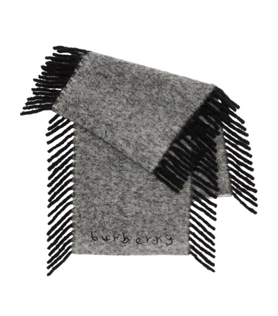 BURBERRY ALPACA WOOL-BLEND HAPPY SCARF