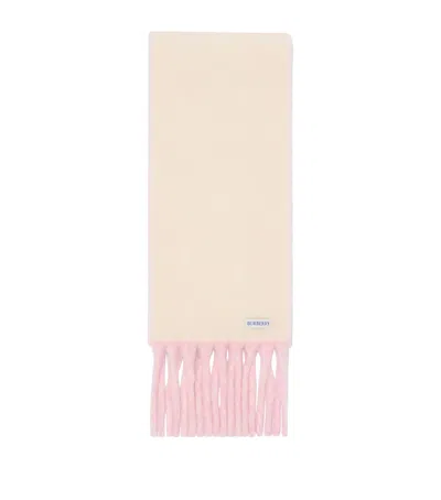 BURBERRY ALPACA WOOL-BLEND REVERSIBLE SCARF