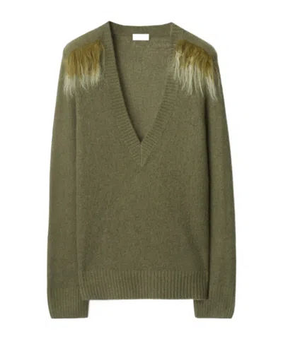 Burberry Alpaca Wool Blended Sweater In Acre