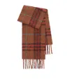 Burberry Giant Check Boucle Scarf In Brown