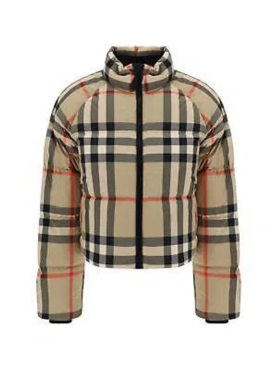 Pre-owned Burberry Alshamar Down Jacket In Beige