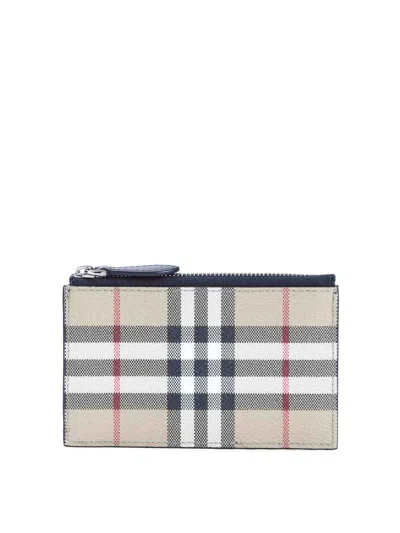 Burberry Alwyn Credit Card Case In Gray