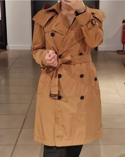 Pre-owned Burberry Amberford Trench Coat Camel In Beige