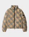 Burberry Vintage Check-pattern Puffer Jacket In Multi
