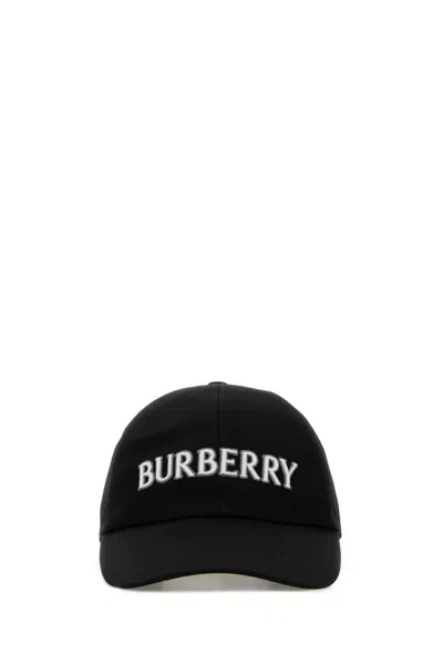 Burberry A:mh Bby Logo Cap:162862:a1189 In Black