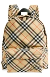 Burberry Men's Check Backpack In Sand