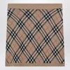 Burberry Check Mini Skirt With Wool And Mohair Blend In Brown