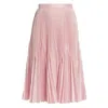 BURBERRY BURBERRY ANGELINA PLEATED SKIRT IN PALE CANDY PINK