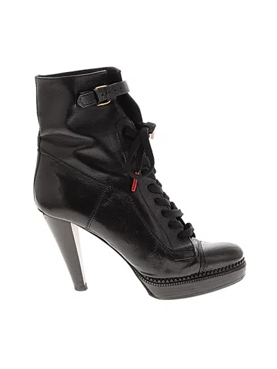 Pre-owned Burberry Ankle Boots In Black