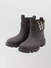 Burberry Ankle Boots Featuring Check Pattern In Brown
