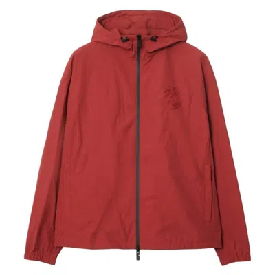 Burberry Anorak Ekd Hooded Jacket In Red