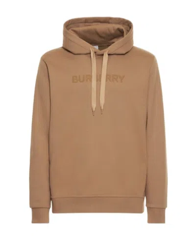 Burberry Ansdell Logo Plain Knitted Hooded Sweater In Nude