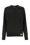 Burberry Versatile Ribbed Cashmere Sweater In Onyx