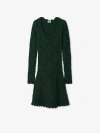 BURBERRY ARAN WOOL BLEND DRESS