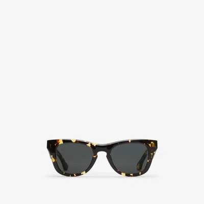 Burberry Arch Round-frame Sunglasses In Brown