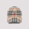 Burberry Checked Baseball Cap In Nude & Neutrals