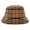 Burberry Archive Beige Check Bucket Hat In Beige