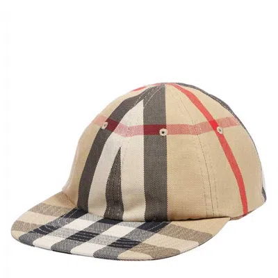 Burberry Archive Beige Check Reversible Baseball Cap In Brown