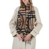 Burberry Archive Beige Montage Print Cashmere Scarf In Beige