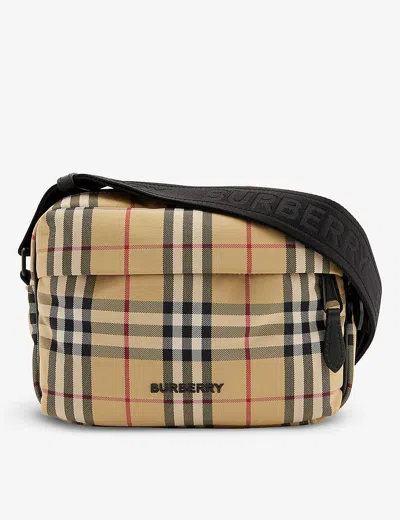 Burberry Archive Beige Paddy Check-print Shell Cross-body Bag
