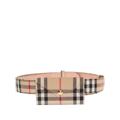 Burberry Archive Belt In Beige