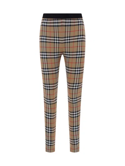 BURBERRY ARCHIVE CHECK LEGGINGS